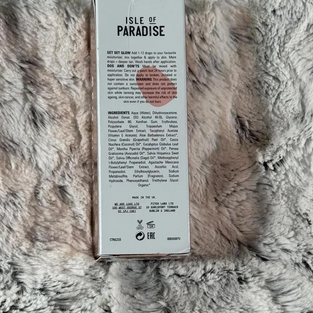 Isle of Paradise Light Self‎ Tanning Drops 1.01 oz 30 ml 75% Full